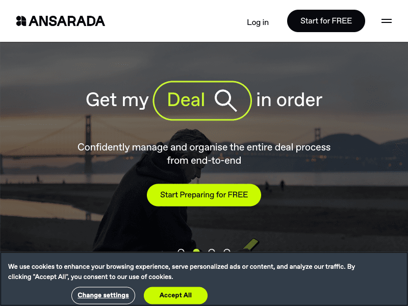 Ansarada interface