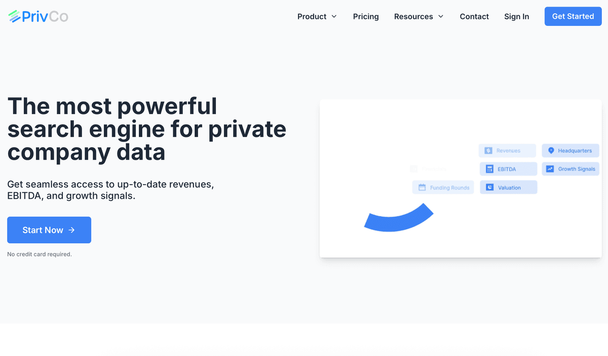 PrivCo screenshot