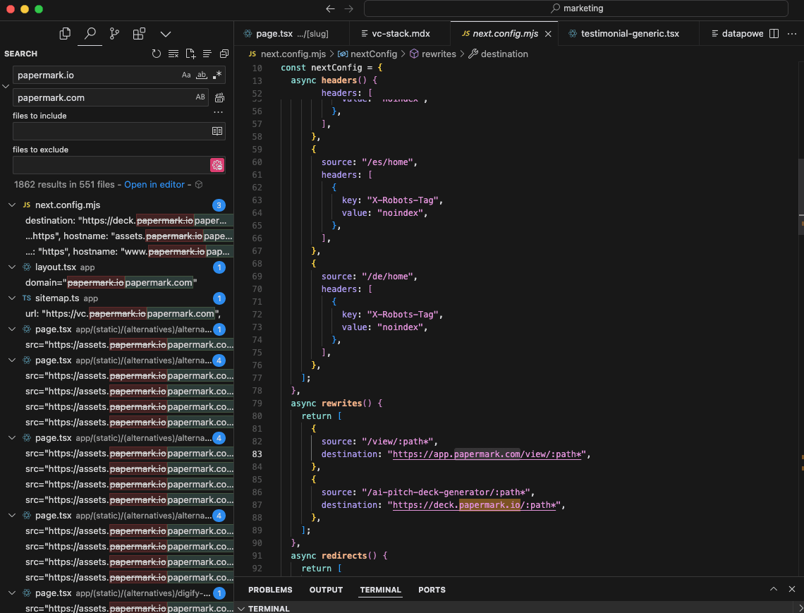 Code updates