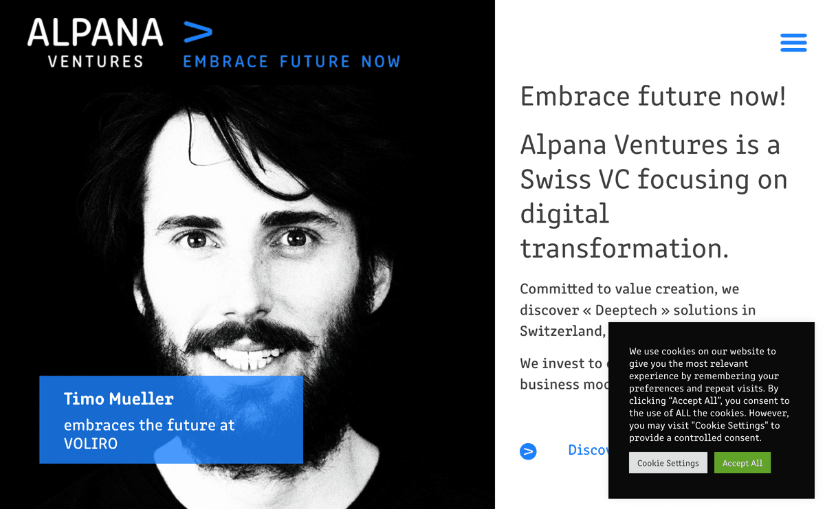 alpana-ventures.ch website