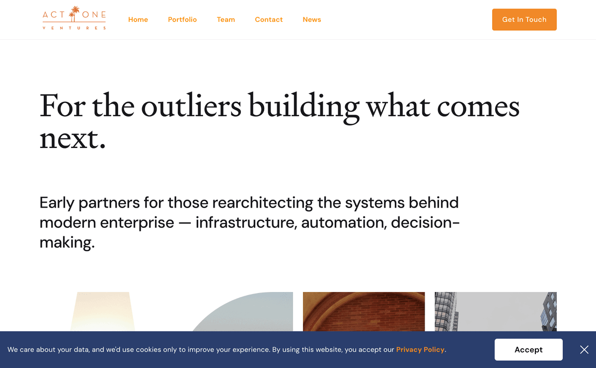 actoneventures.com website