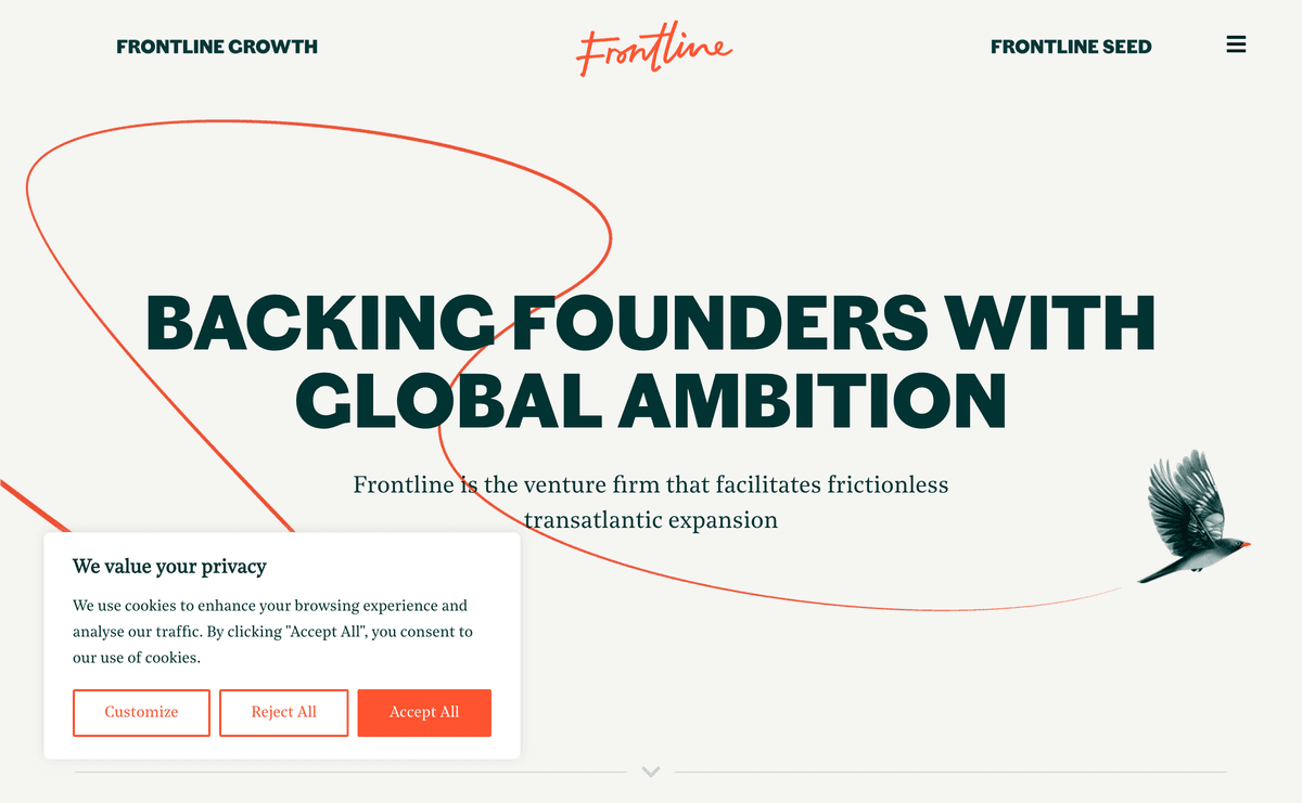 frontline.vc website