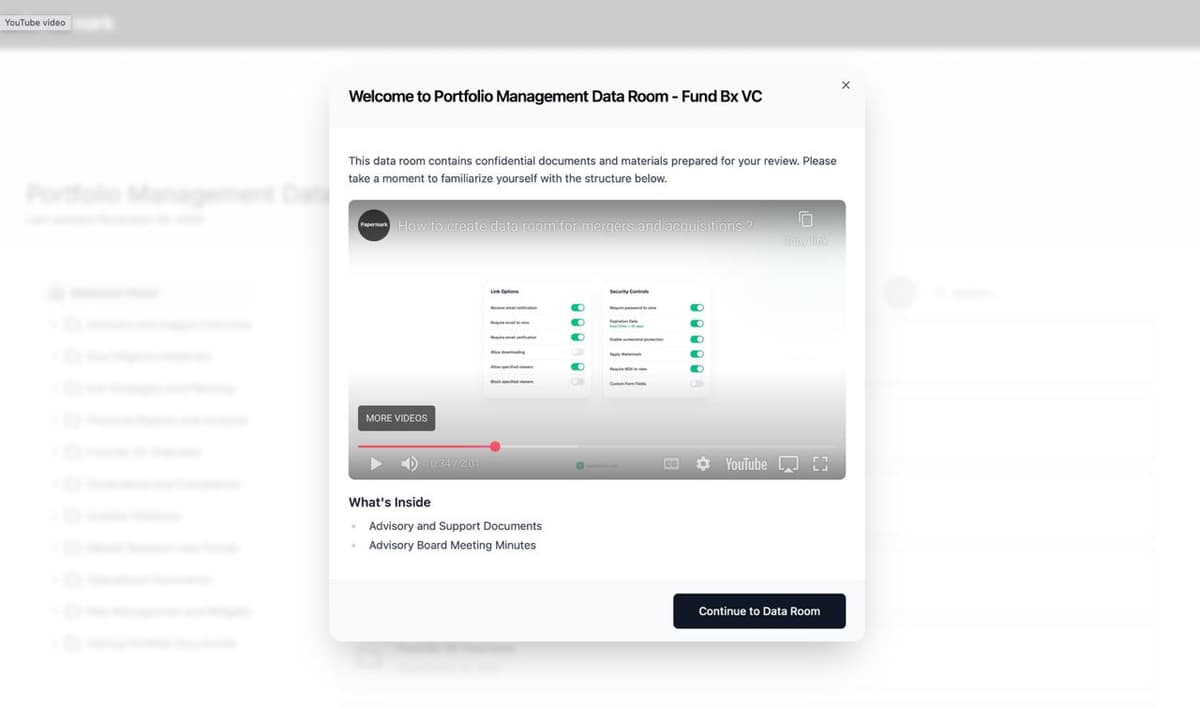 Introduction Page with Embedded Video