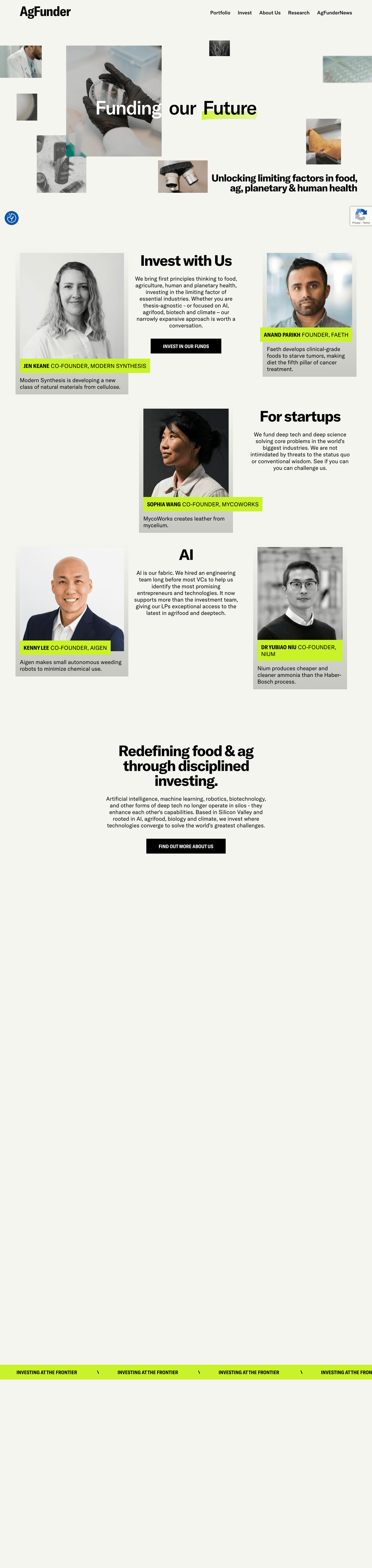 agfunder.com website