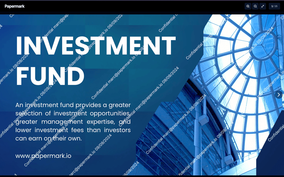 Watermarked Document Example