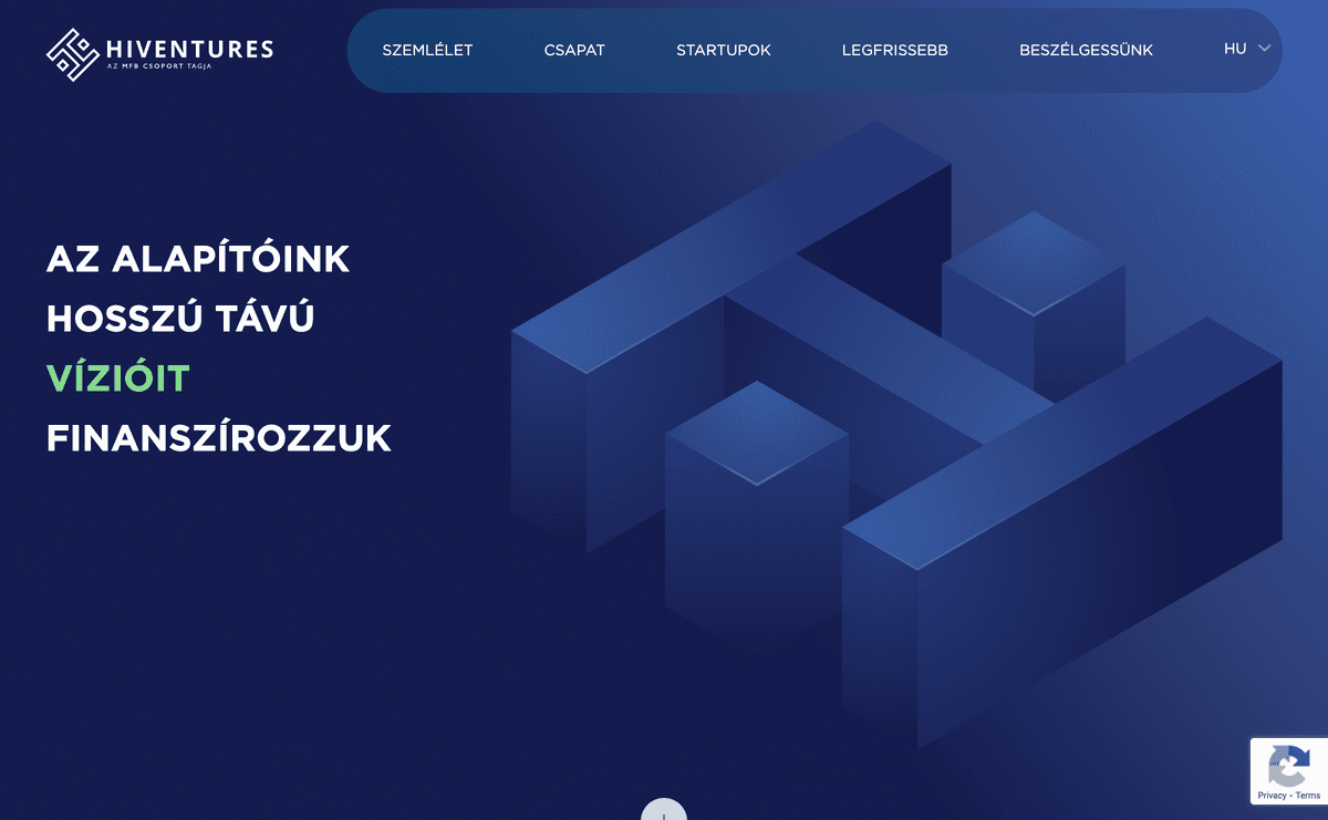 hiventures.hu website