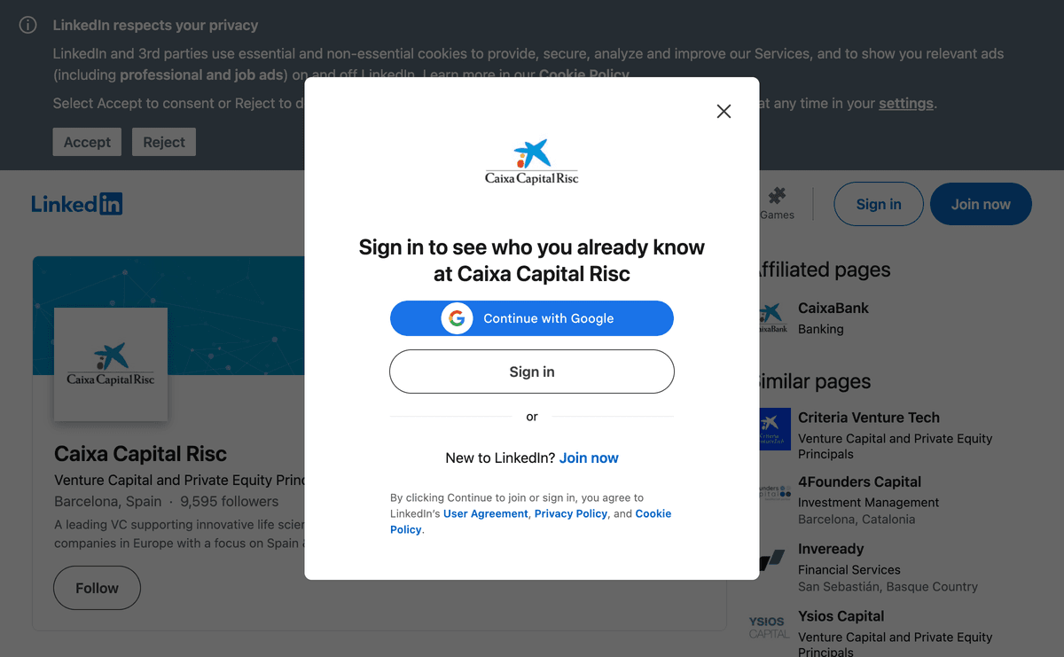 caixacapitalrisc.es website