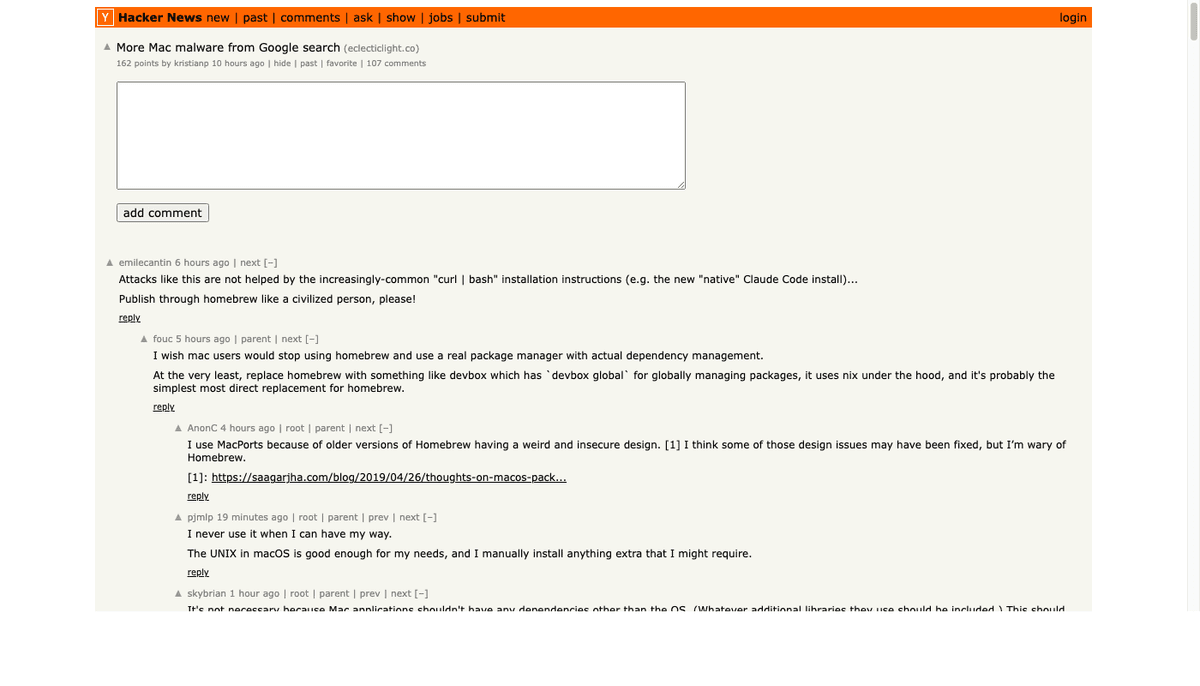 Mac-Malware-News auf Hacker News