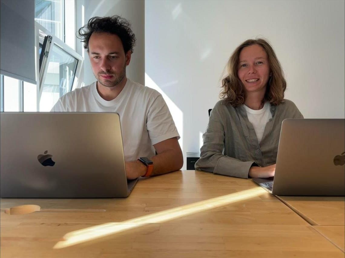 Marc Seitz and Iuliia Shnai, co-founders of Papermark