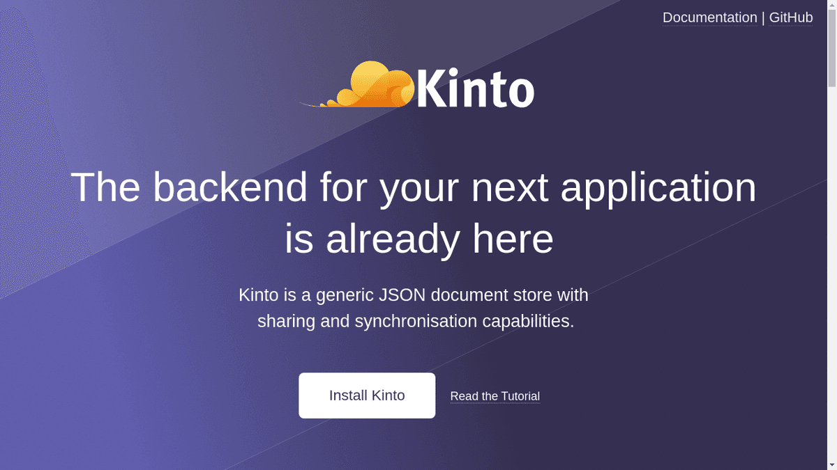 kinto-storage.org website