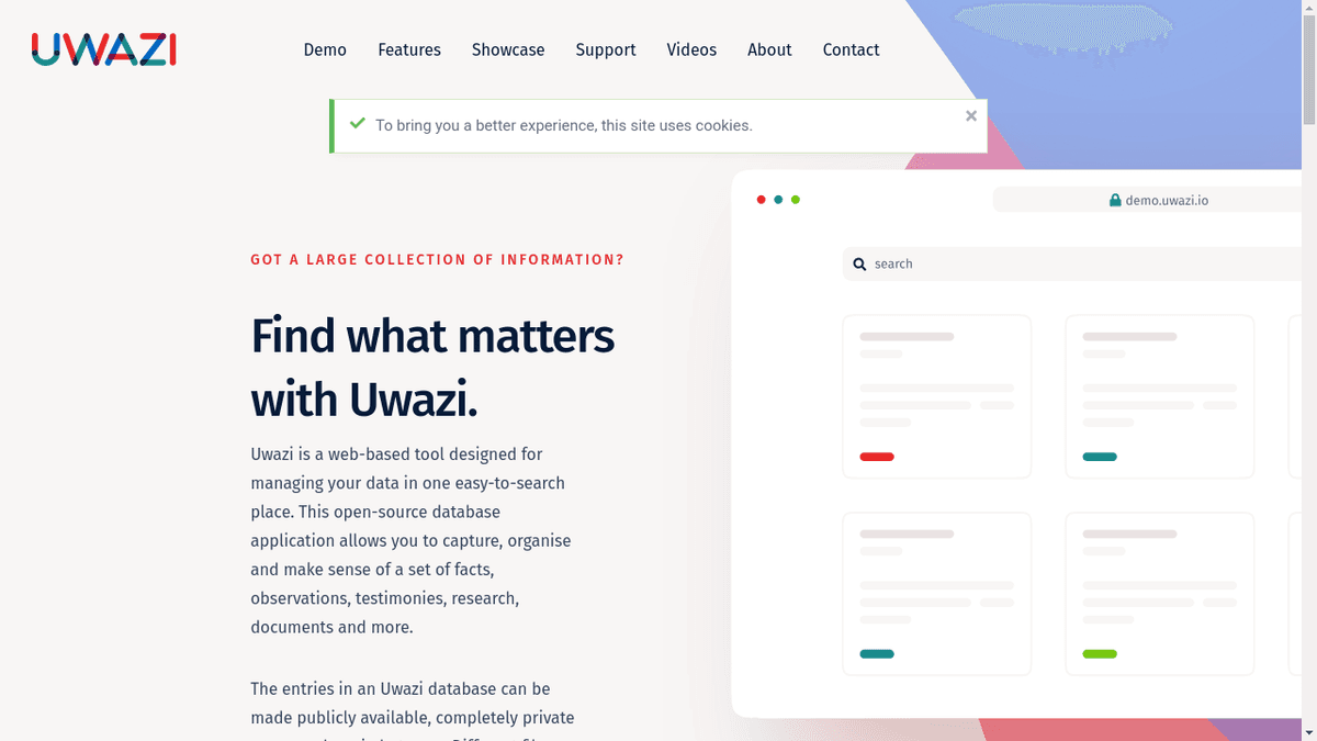 uwazi.io website