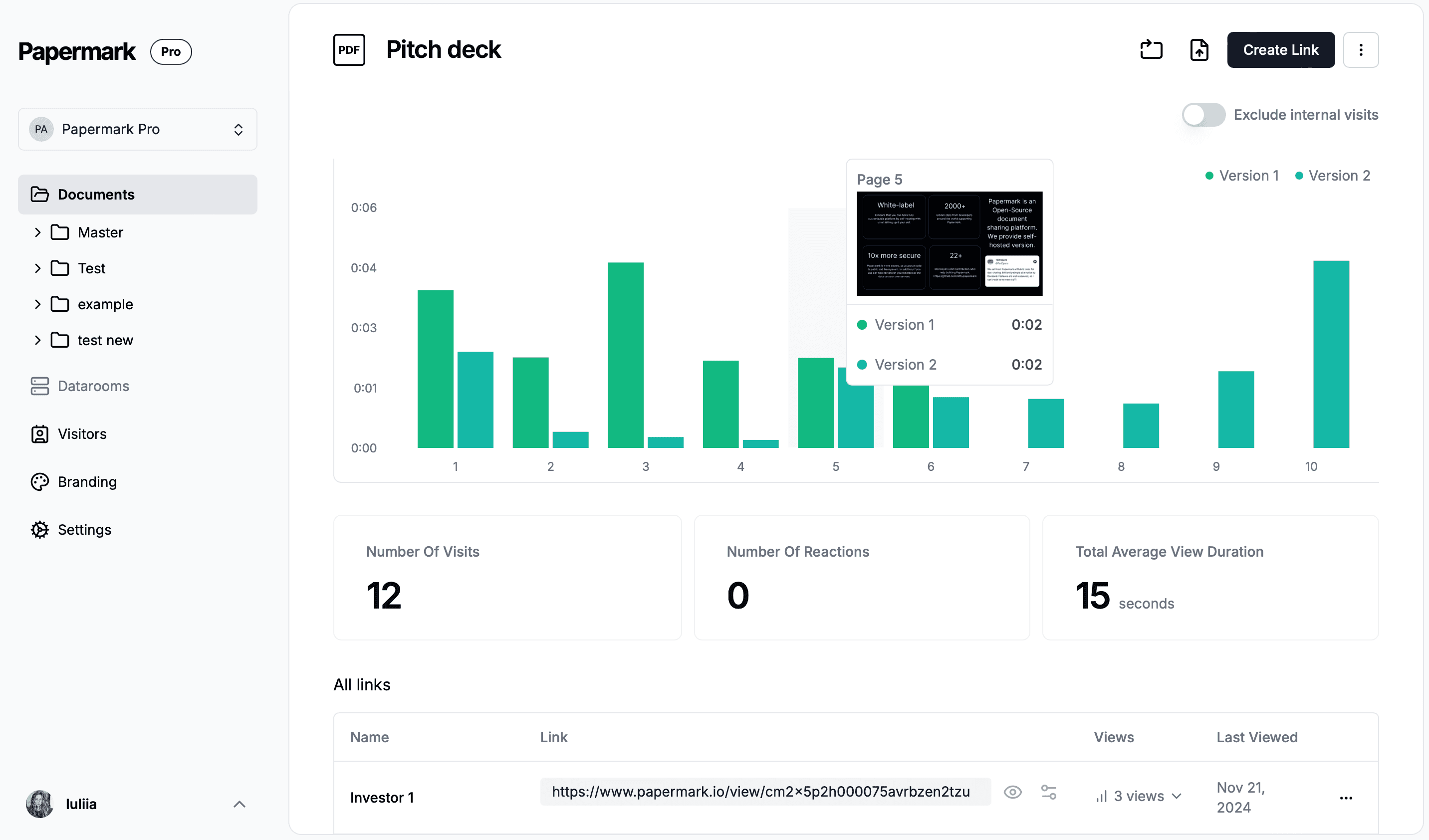 Comment suivre l'activité sur votre pitch deck ?