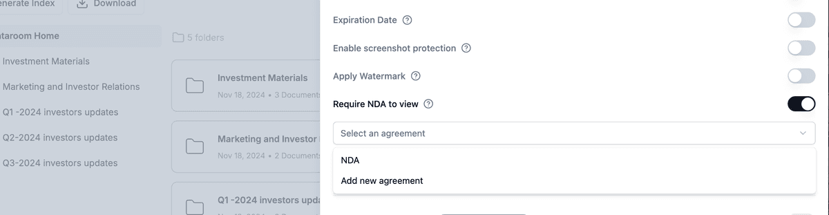 Saisie d'URL d'accord en ligne