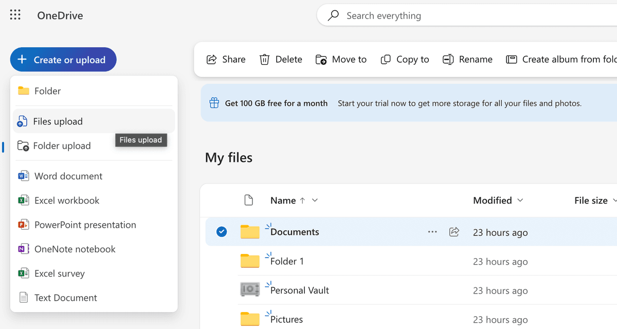Téléchargement de fichiers OneDrive