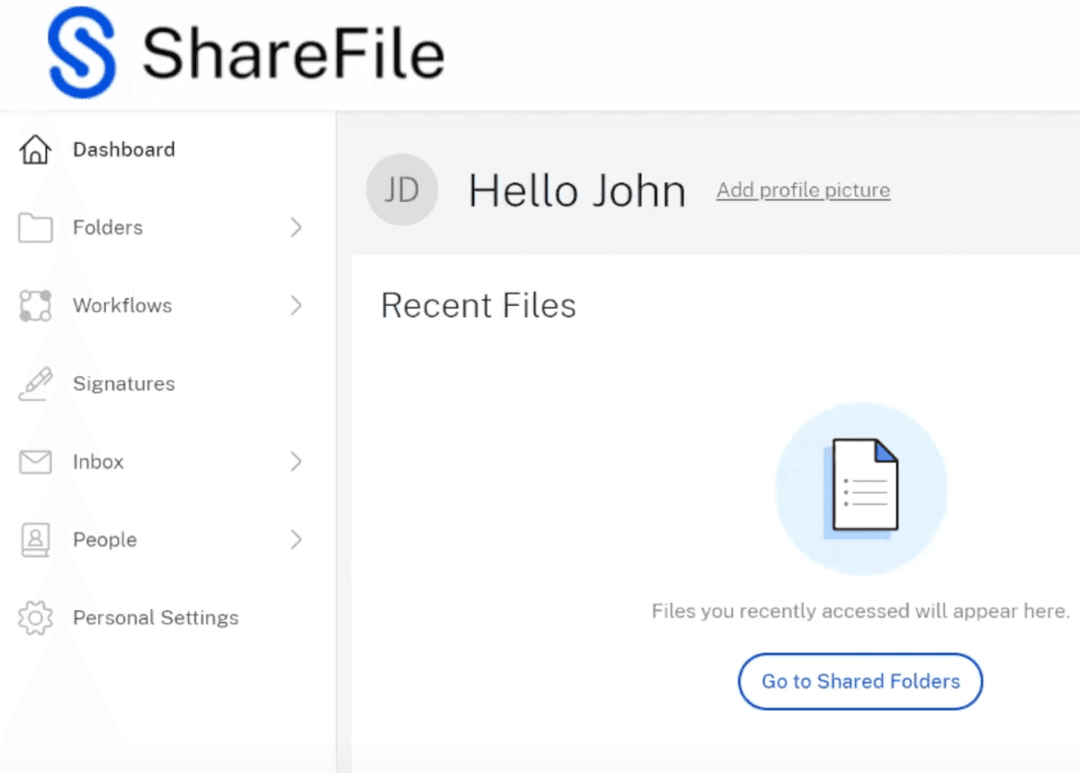 ShareFile Integrations Dashboard