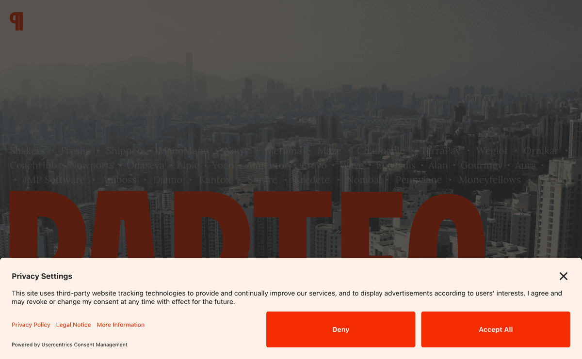 partechpartners.com website