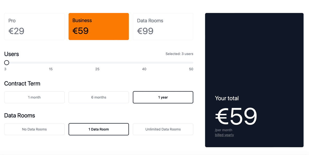 Tarification Papermark