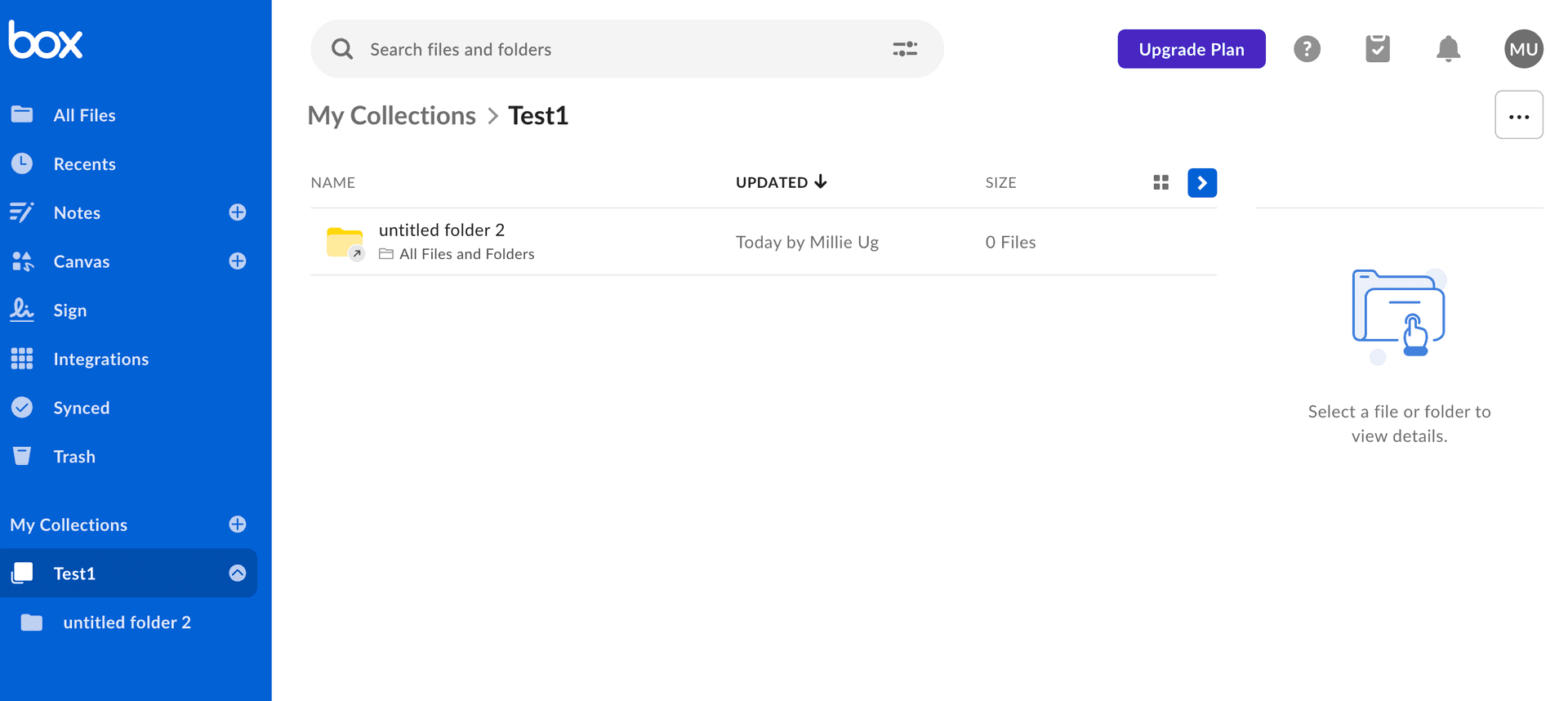 Box Data Room Interface