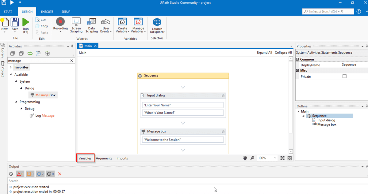 UiPath workflow automation
