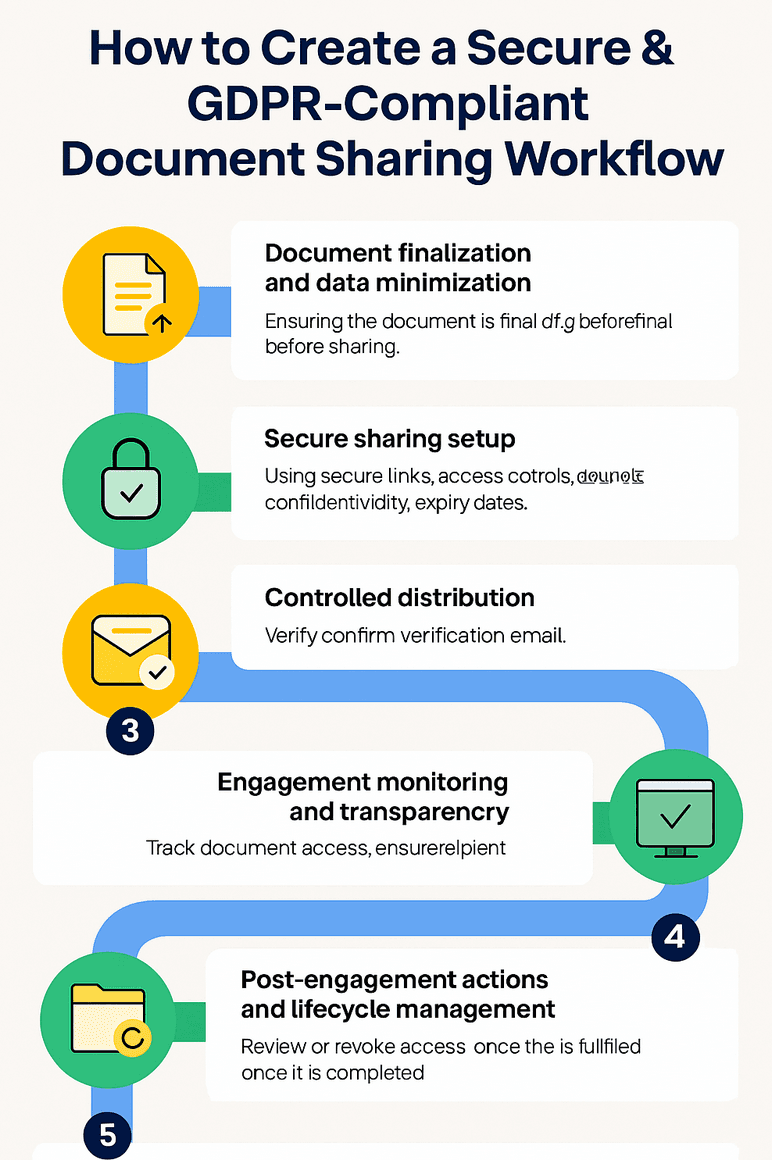 Comment créer un flux de travail de partage de documents sécurisé et conforme au RGPD
