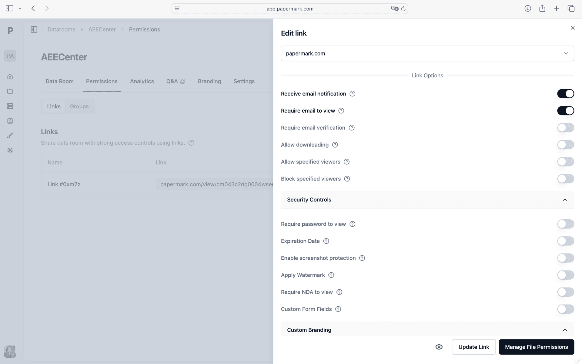 Set up access controls for LPs, portfolio companies, and co-investors