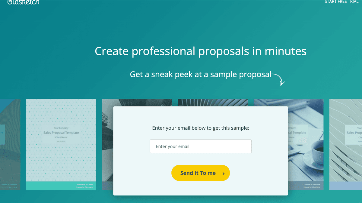 Bidsketch-Oberfläche