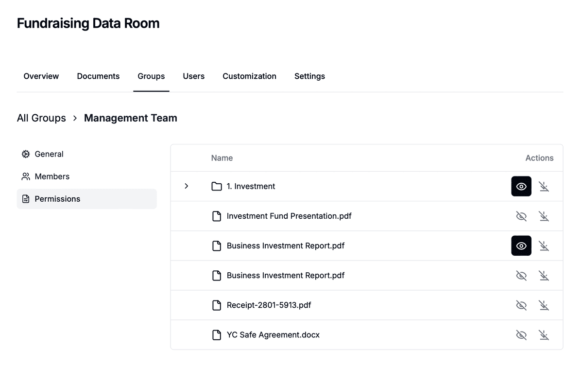 Groups and permissions overview