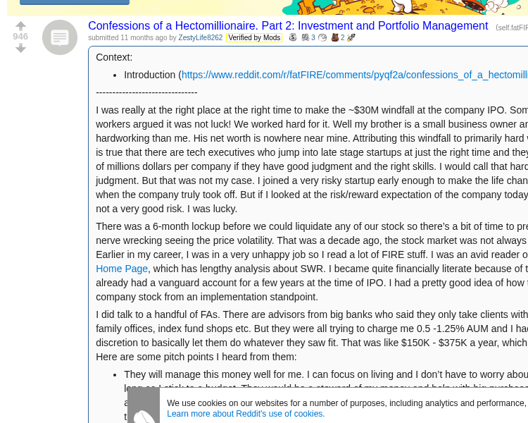 Reddit r/fatFIRE: Confessions of a Hectomillionaire Part 2 - Investment and Portfolio Management