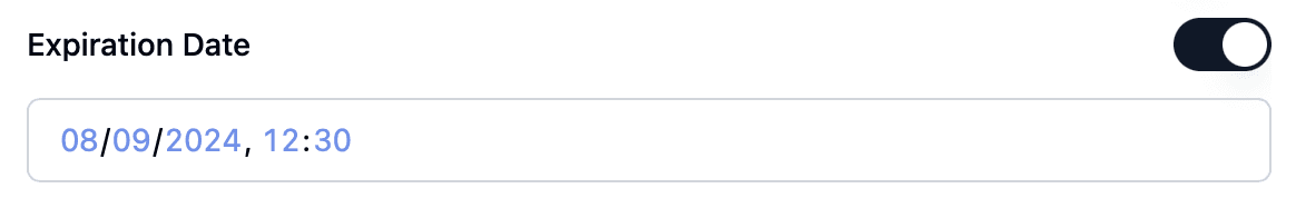 Setting an Expiration Date in Papermark