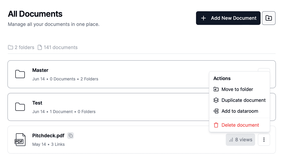 Installation de stockage de documents hors site