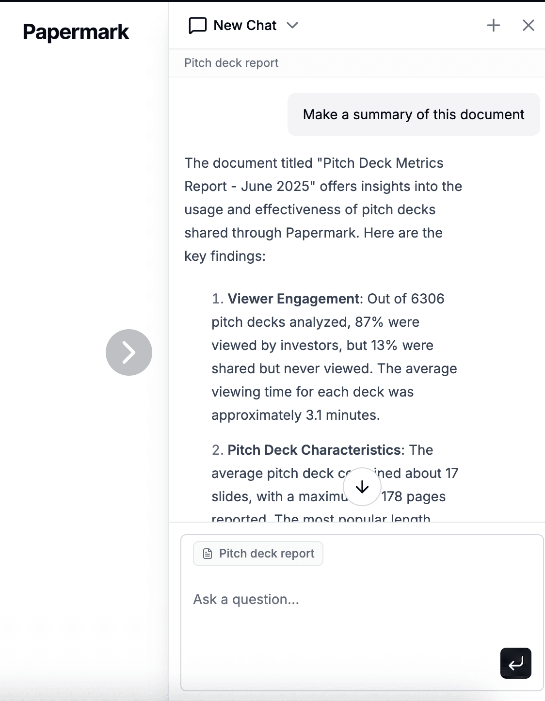 AI agent for data rooms interface