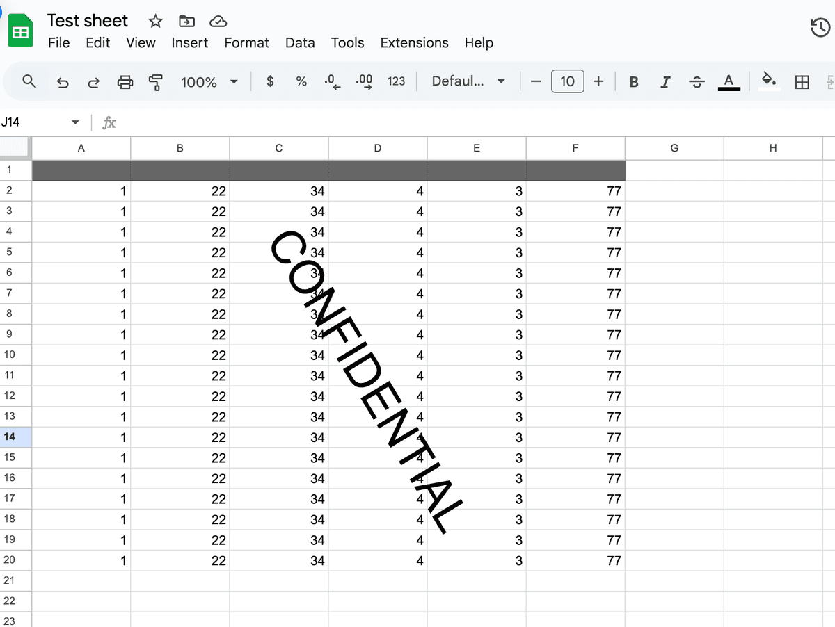 Résultat final du filigrane