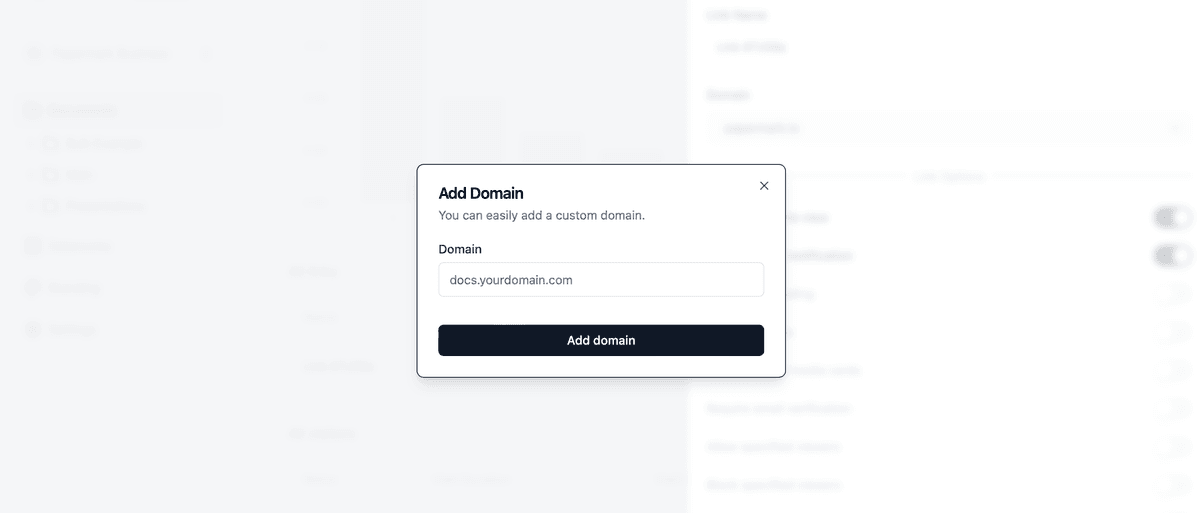 Add Custom Domain