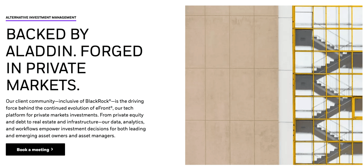 eFront dashboard interface