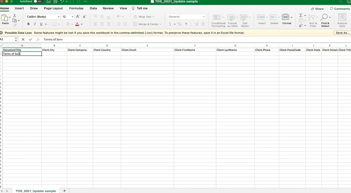 Confirmation de l'envoi en masse PandaDoc