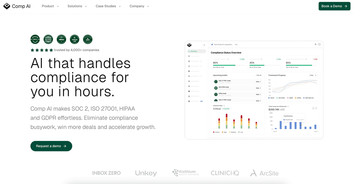 CompAI platform screenshot