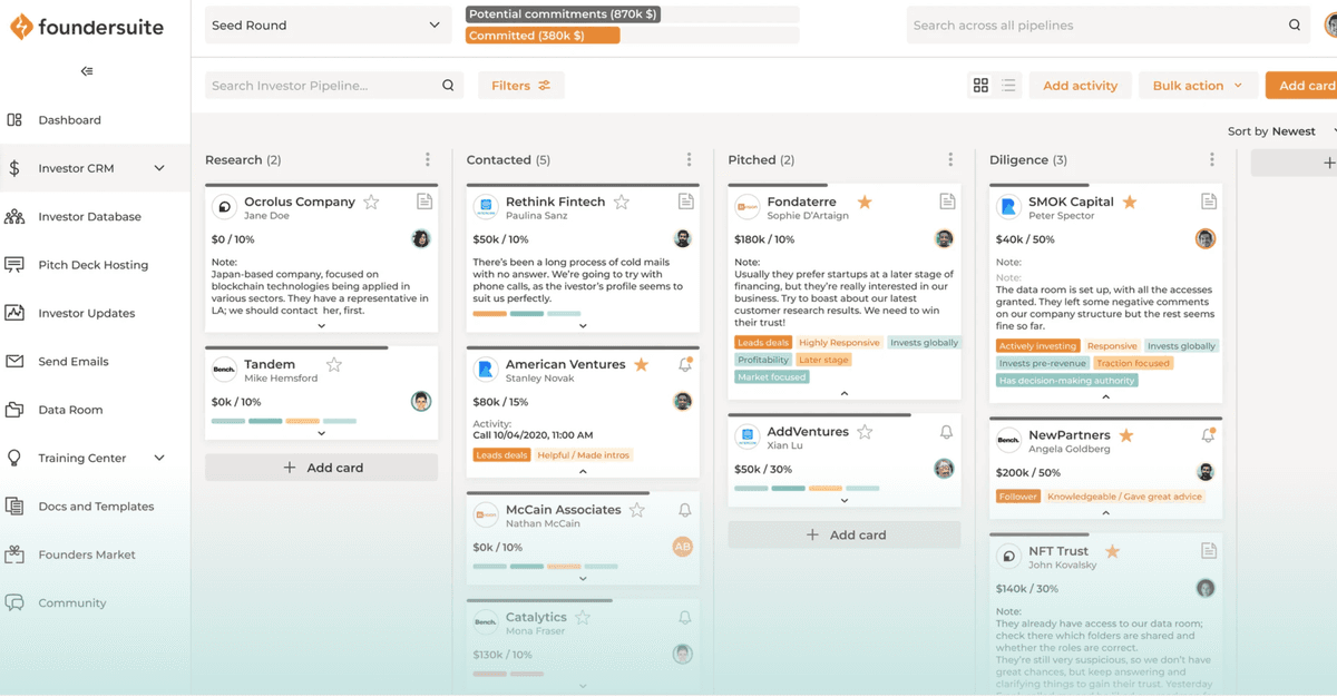Foundersuite Plattform