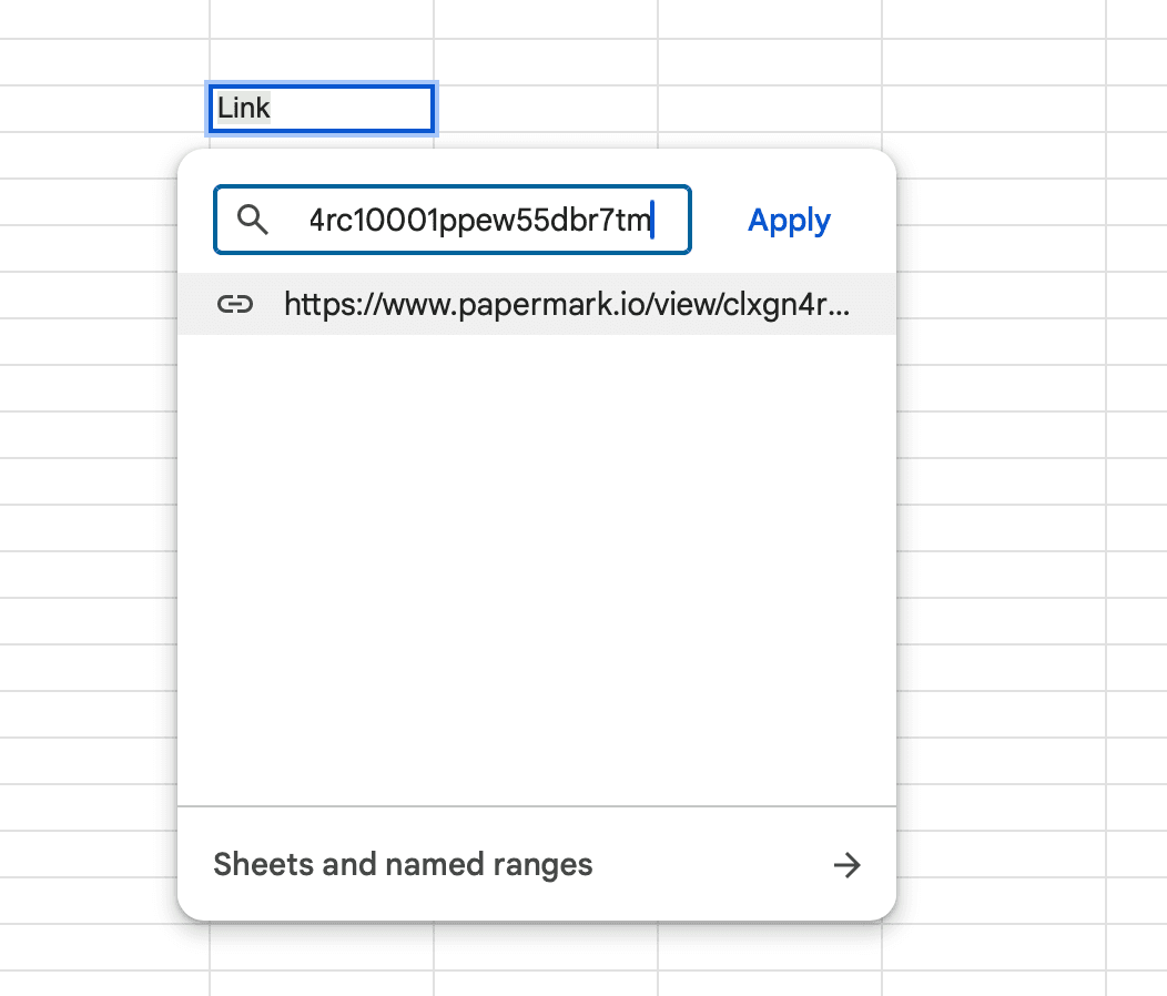 Ajouter un lien dans Excel